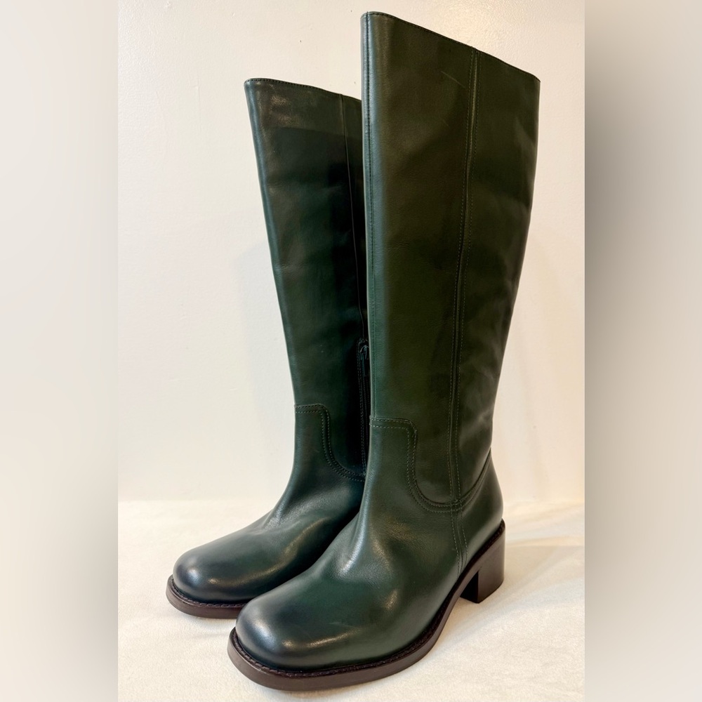 NWT Anthropologie Seychelles Sand In My Boots Dark Emerald Size 8.5 - Picture 2 of 16